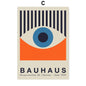 Bauhaus Orange Abstract Canvas Art