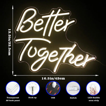 Better Together LED Neon Sign