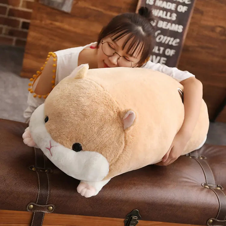 Big Plush Cartoon Hamster Toy