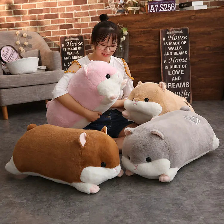 Big Plush Cartoon Hamster Toy