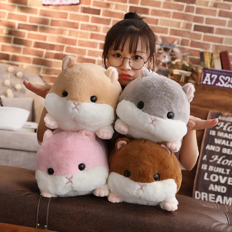 Big Plush Cartoon Hamster Toy