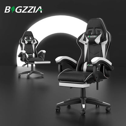 Bigzzia Ergonomic Gaming Chair with Footrest