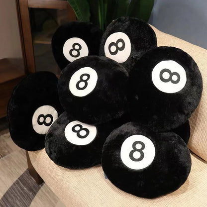 Billiards 8 Ball Plush Pillow