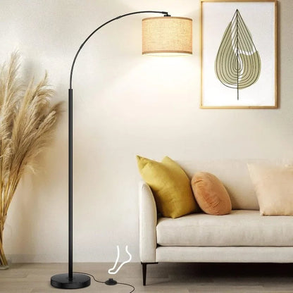 Black Arc Floor Lamp, 79 Inch