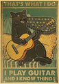 Black Cat Vintage Poster 42x30cm