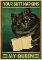 Black Cat Vintage Poster 42x30cm