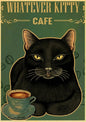 Black Cat Vintage Poster 42x30cm