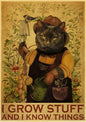 Black Cat Vintage Poster 42x30cm