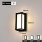 Black Motion Sensor LED Wall Light