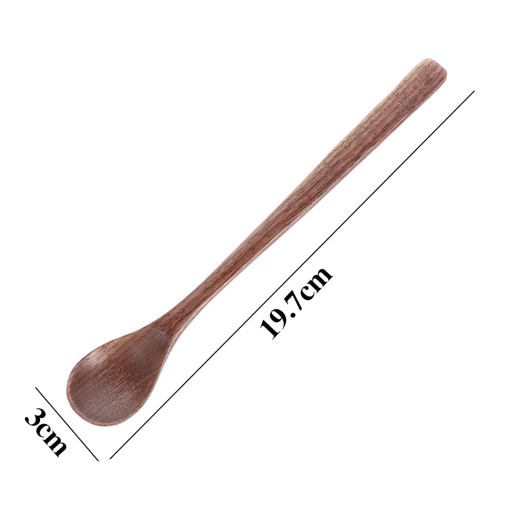 Black Walnut Wooden Dessert Spoon