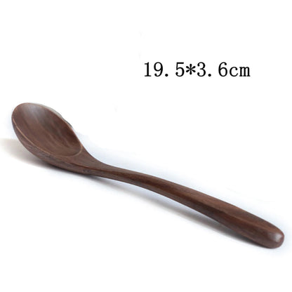 Black Walnut Wooden Dessert Spoon