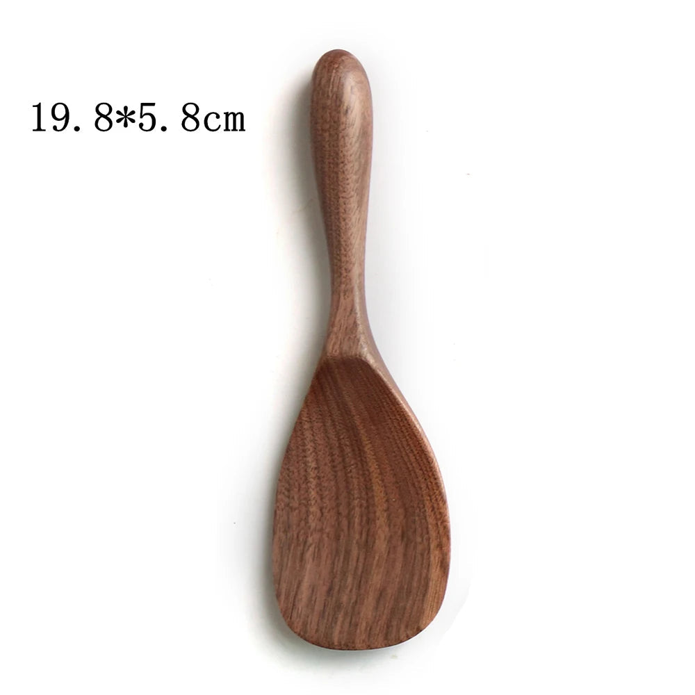 Black Walnut Wooden Dessert Spoon