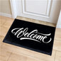 Black White Anti-Slip Welcome Mat