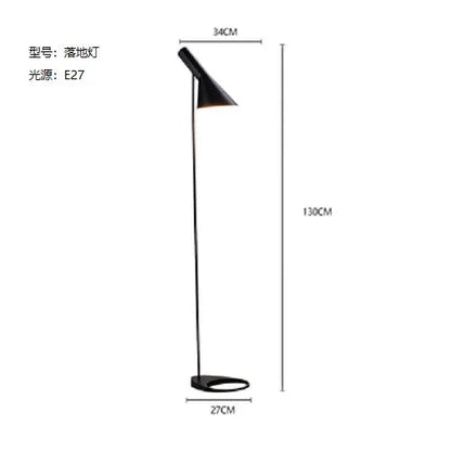 Black White E27 Corner Floor Lamp