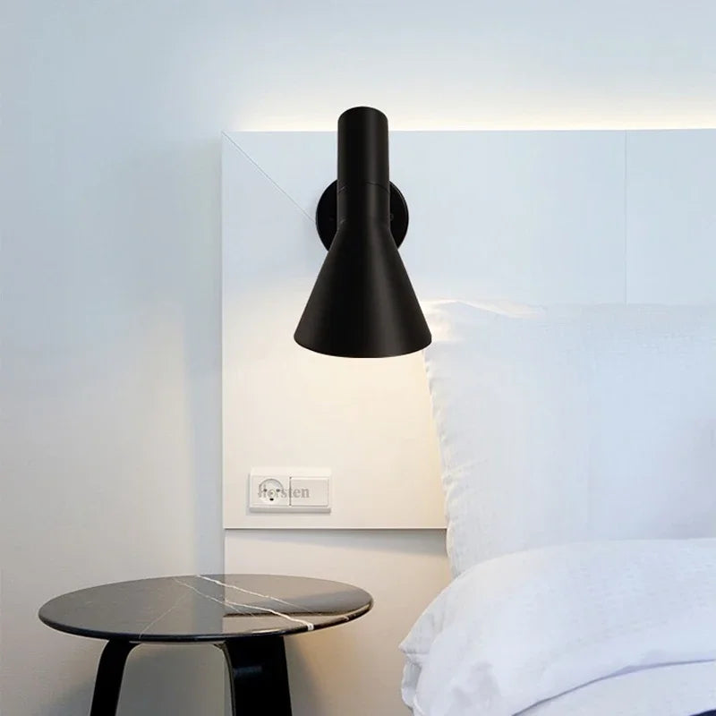 Black White E27 Corner Floor Lamp