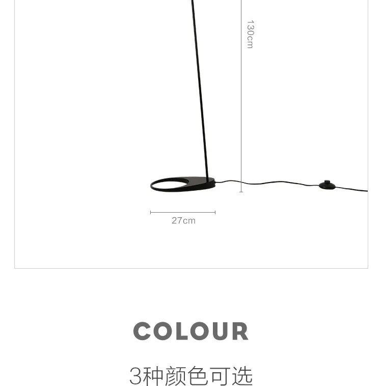 Black White E27 Corner Floor Lamp