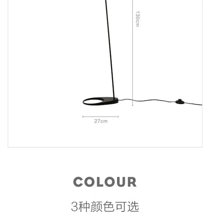 Black White E27 Corner Floor Lamp