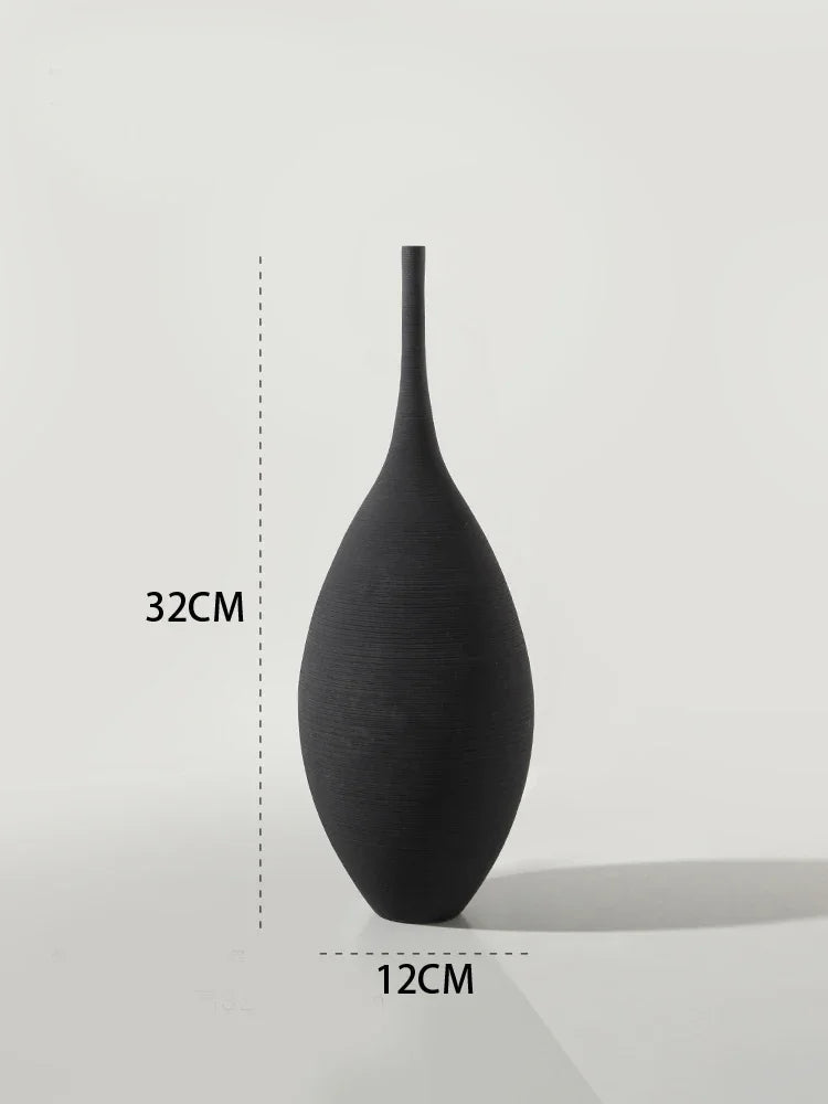 Black and White Ceramic Vase