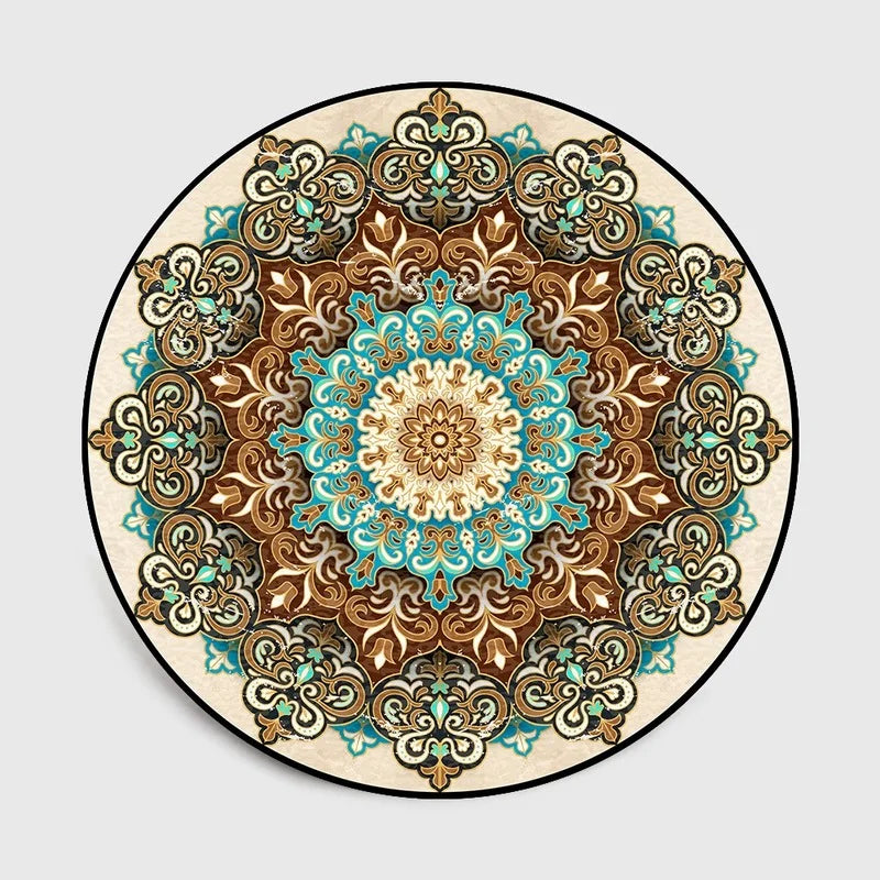 Bohemia Mandala Round Anti-slip Carpet