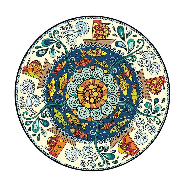 Bohemia Mandala Round Anti-slip Carpet