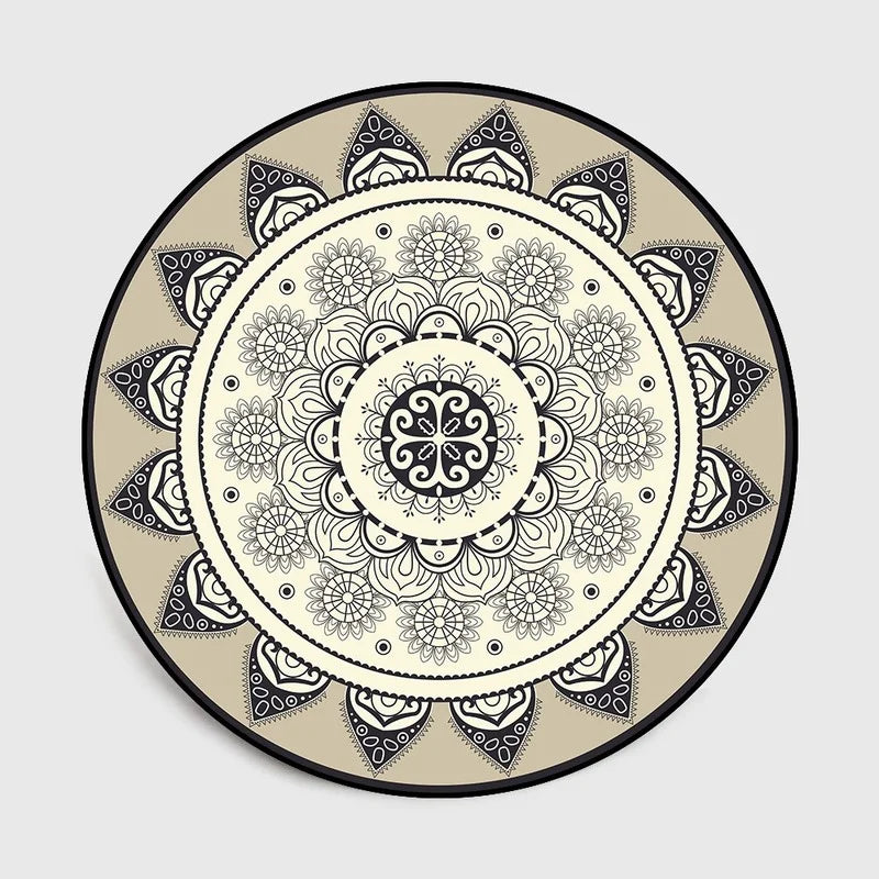 Bohemia Mandala Round Anti-slip Carpet