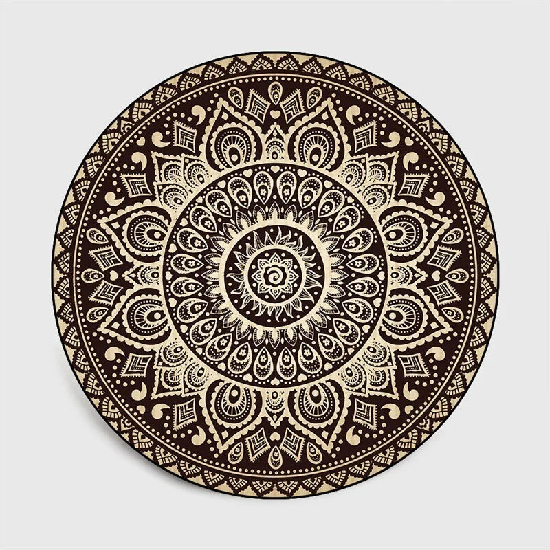 Bohemia Mandala Round Anti-slip Carpet