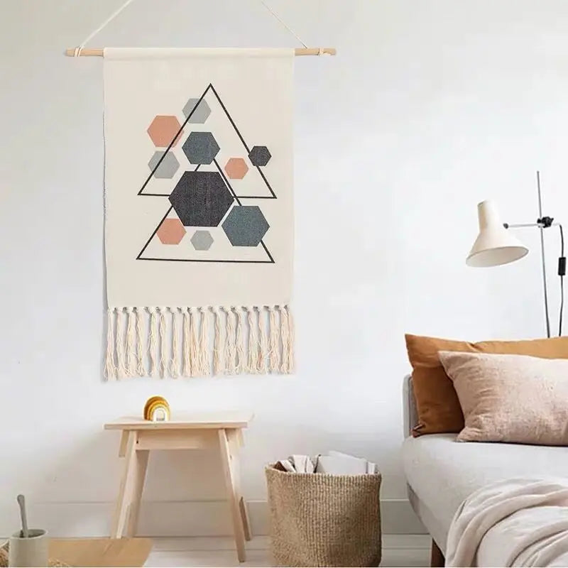 Bohemian Cotton Macrame Wall Tapestry