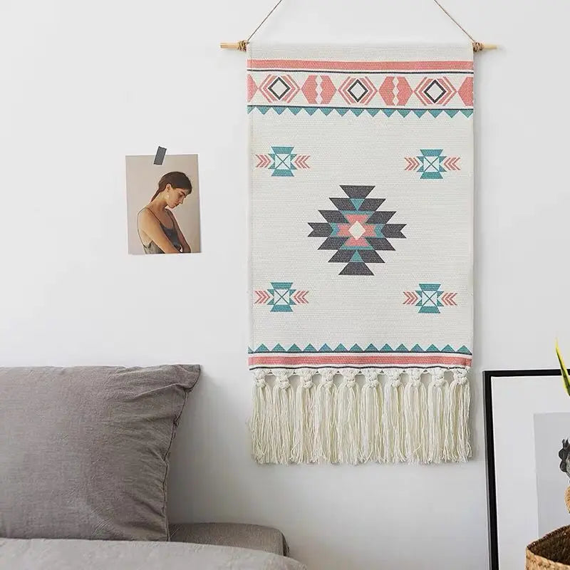 Bohemian Cotton Macrame Wall Tapestry