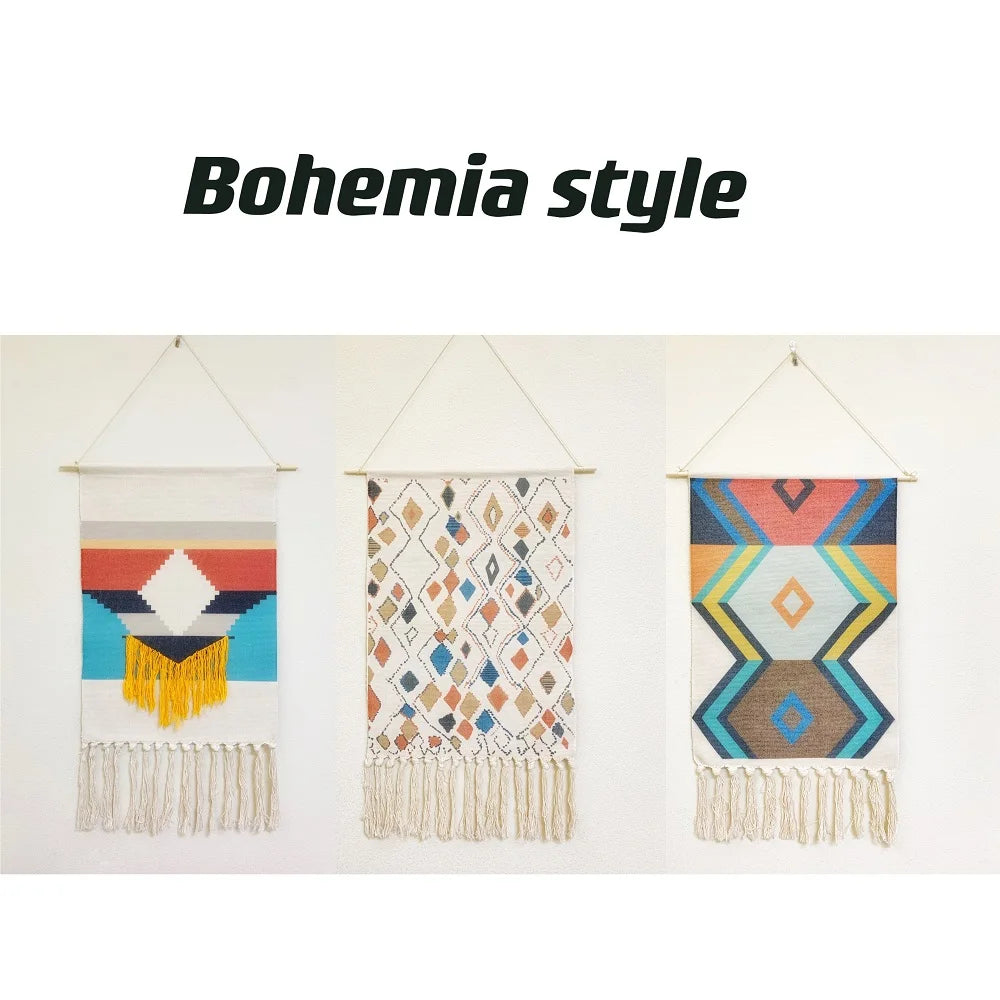 Bohemian Cotton Macrame Wall Tapestry