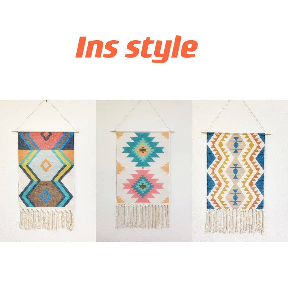 Bohemian Cotton Macrame Wall Tapestry