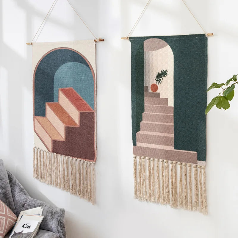 Bohemian Cotton Macrame Wall Tapestry