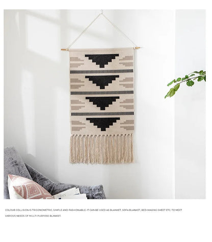 Bohemian Cotton Macrame Wall Tapestry