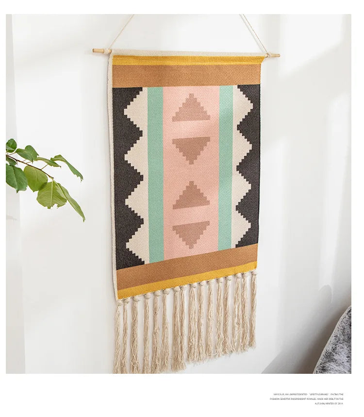 Bohemian Cotton Macrame Wall Tapestry