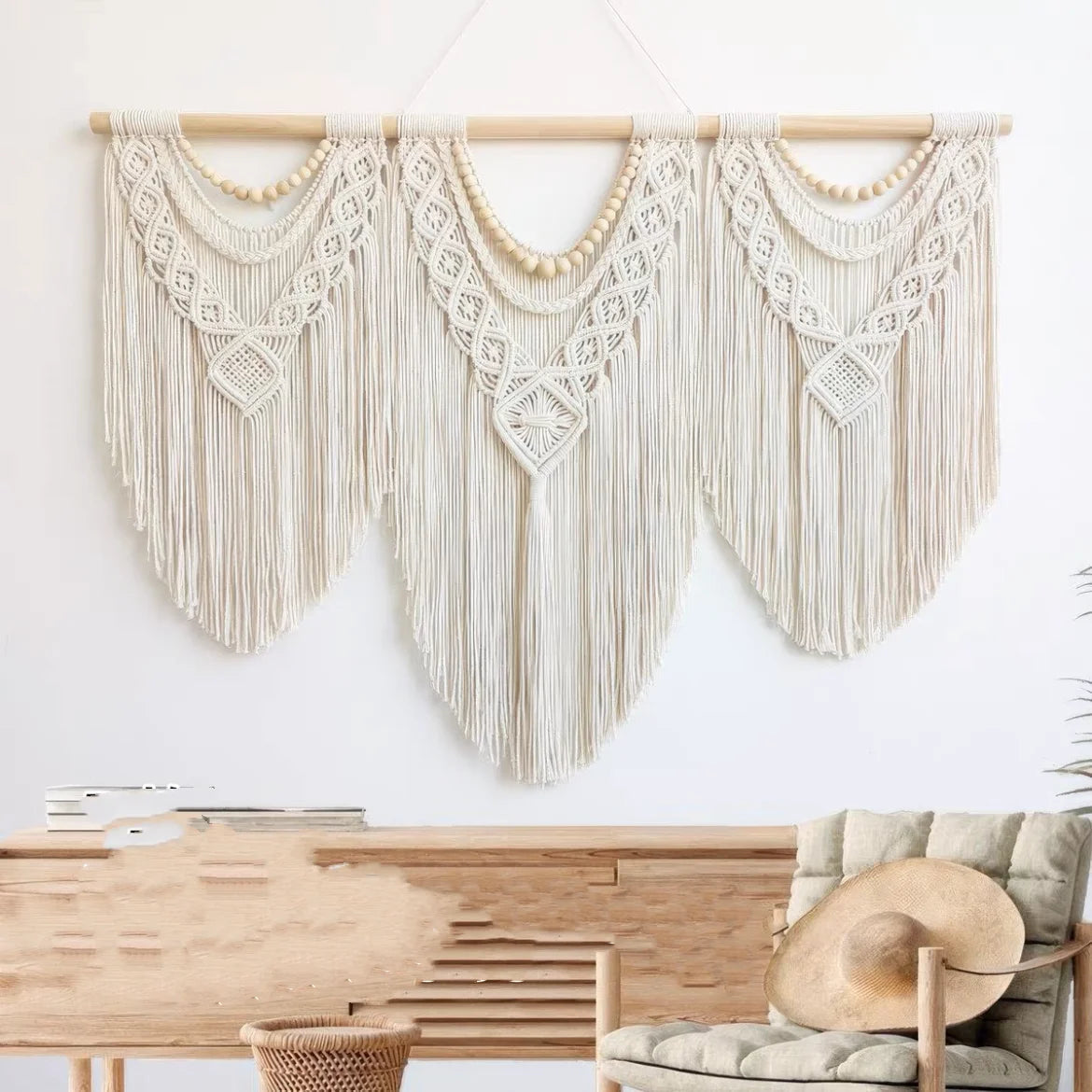 Bohemian Macrame Cotton Wall Tapestry