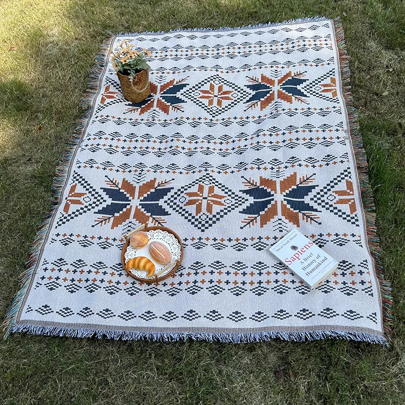 Bohemian Outdoor Picnic Blanket Mat