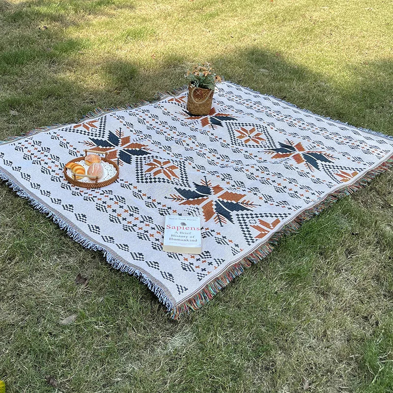 Bohemian Outdoor Picnic Blanket Mat