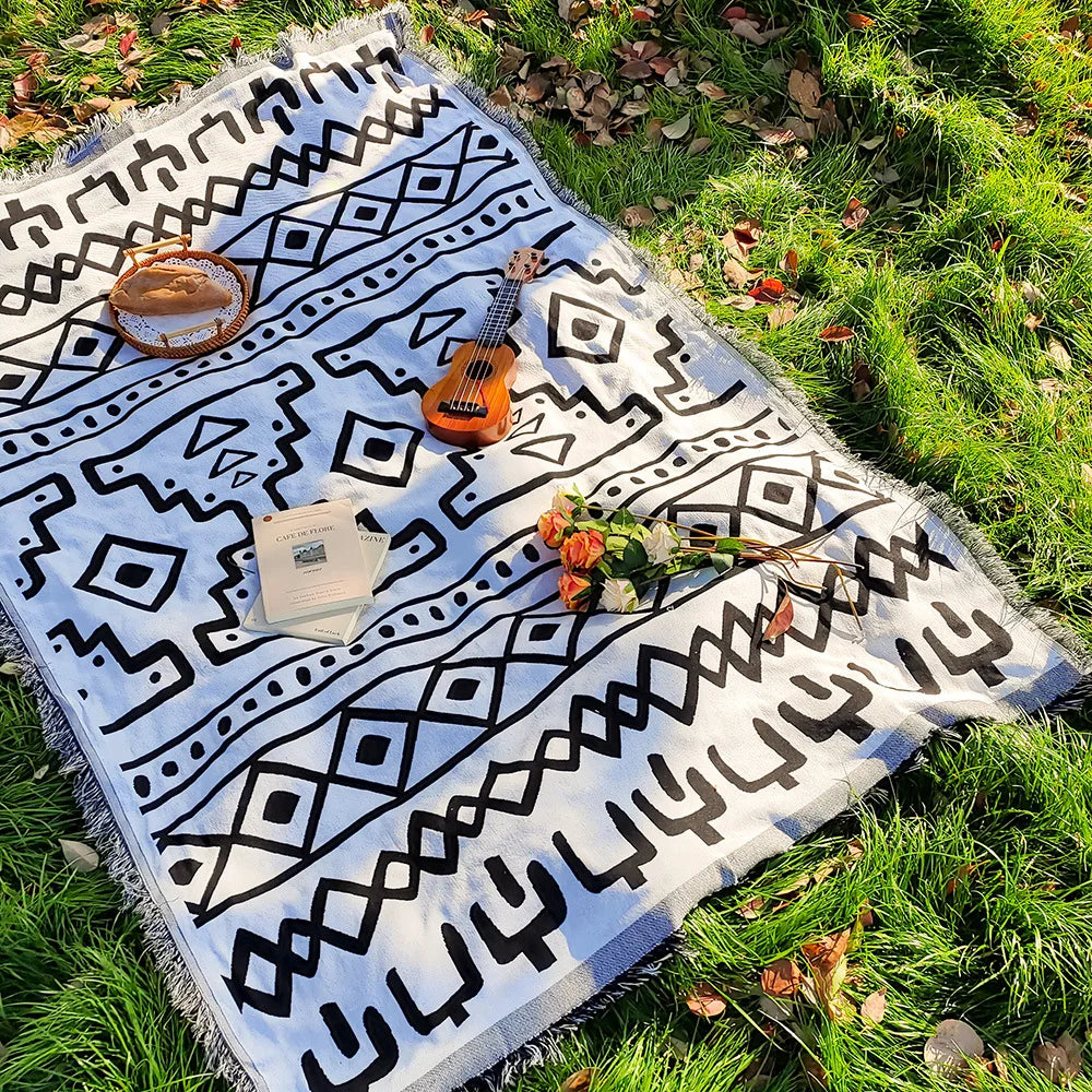 Bohemian Outdoor Picnic Blanket Mat