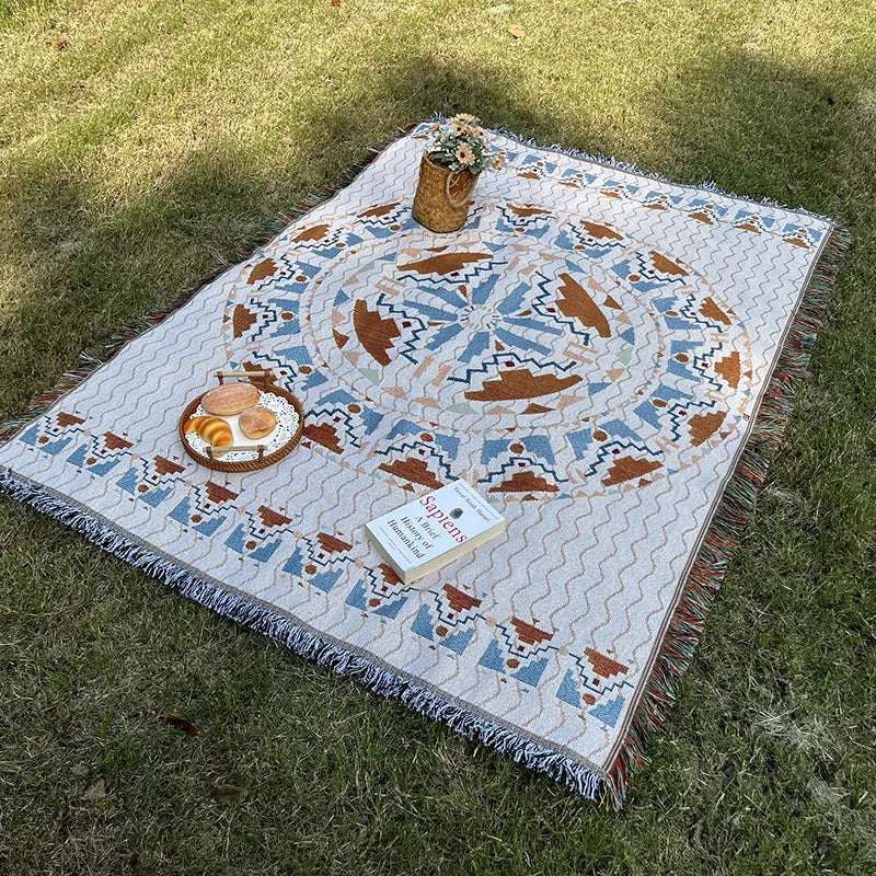 Bohemian Outdoor Picnic Blanket Mat