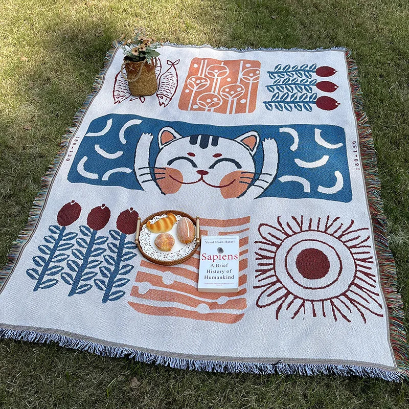 Bohemian Outdoor Picnic Blanket Mat