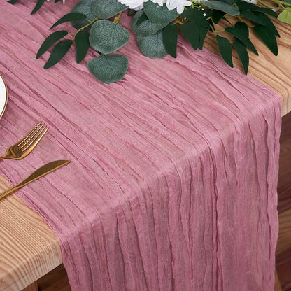 Boho Cheesecloth Table Runner 1pc