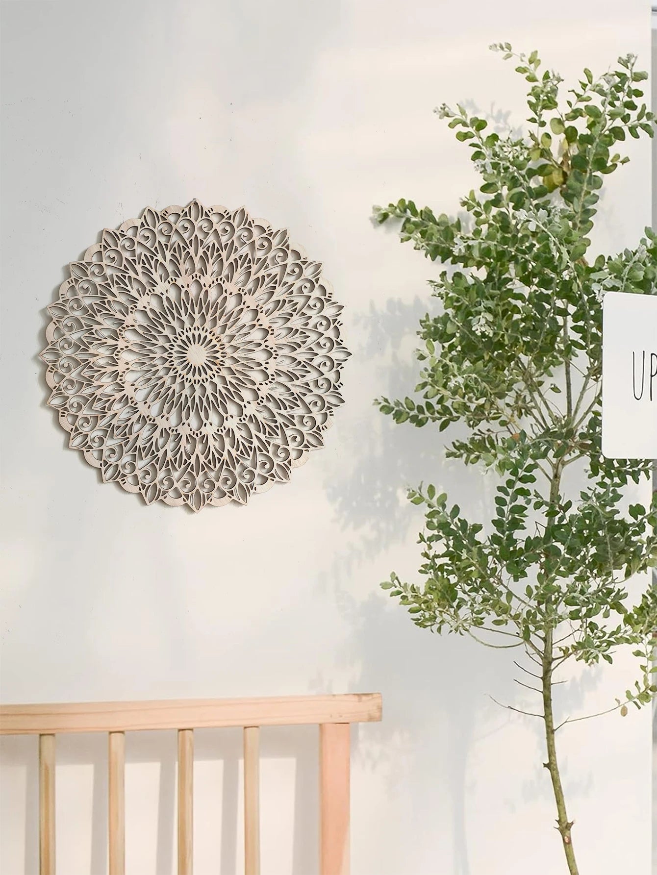 Boho Chic Wooden Mandala Wall Art