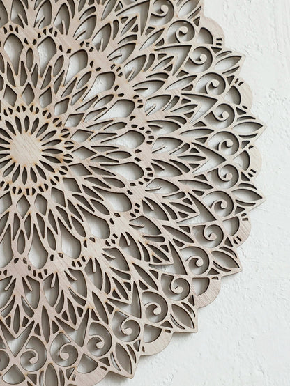 Boho Chic Wooden Mandala Wall Art