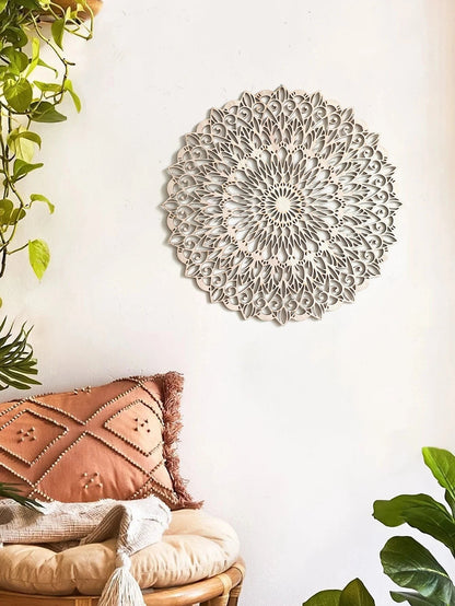 Boho Chic Wooden Mandala Wall Art