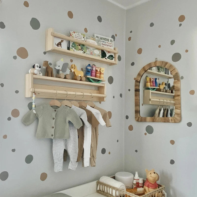 Boho Colourful Polka Dot Wall Stickers