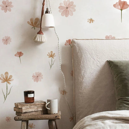 Boho Flowers Removable Wall Decals