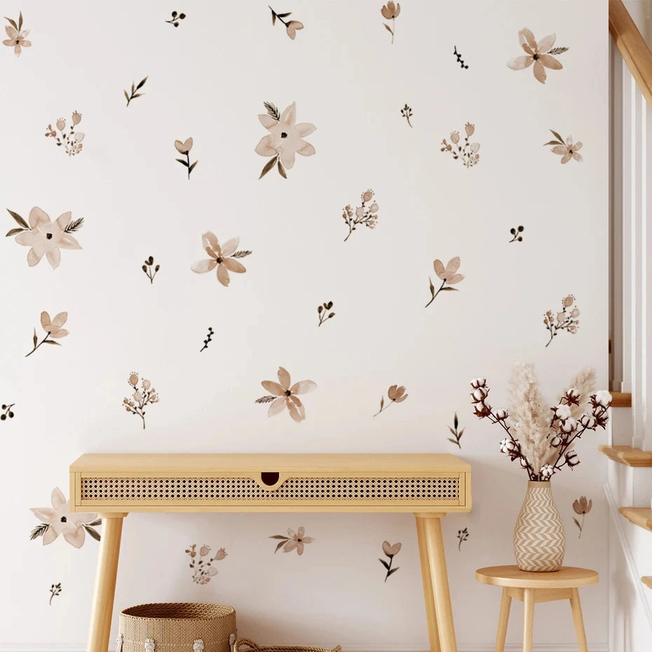 Boho Flowers Removable Wall Decals