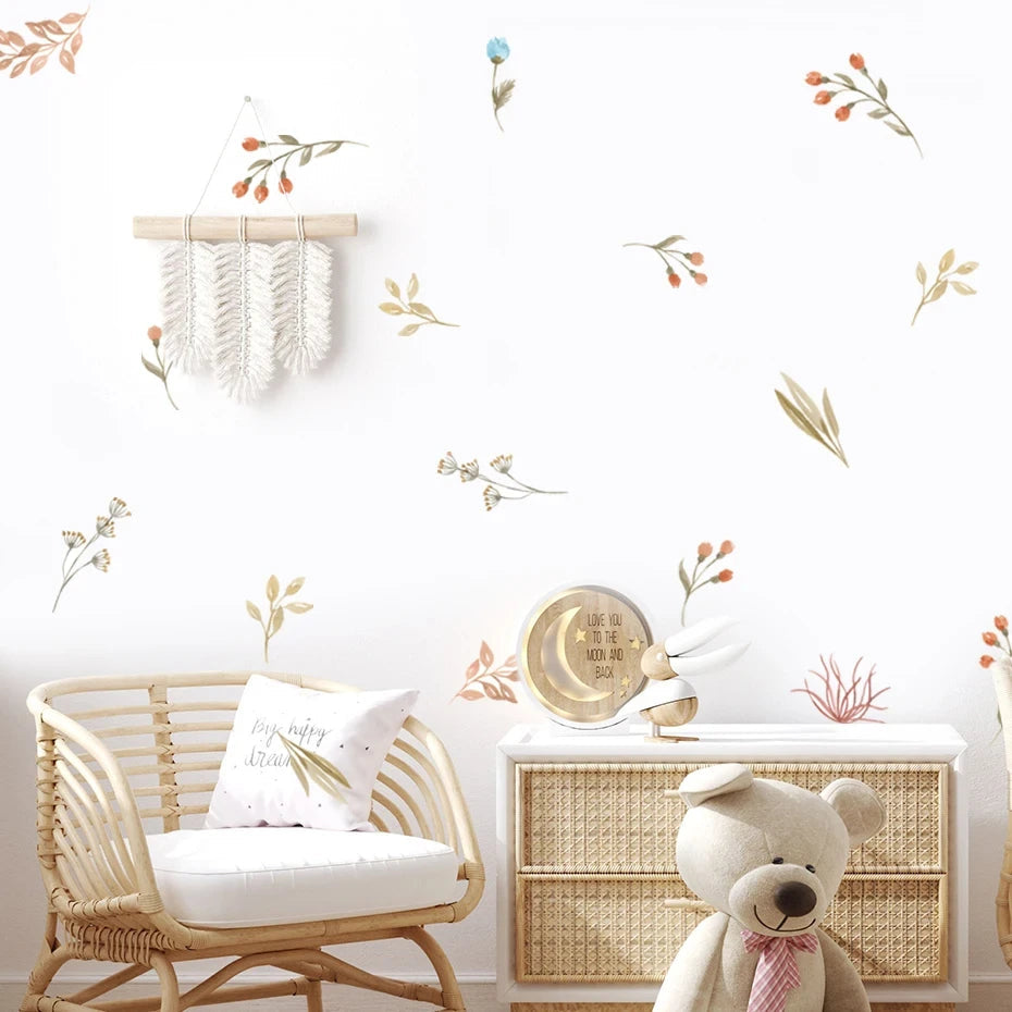 Boho Flowers Removable Wall Decals