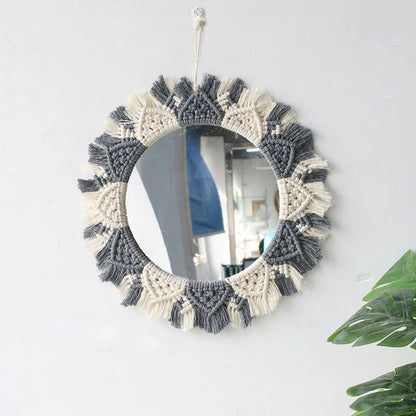 Boho Macrame Wall Hanging Mirror