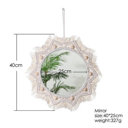 Boho Macrame Wall Mirror 30cm