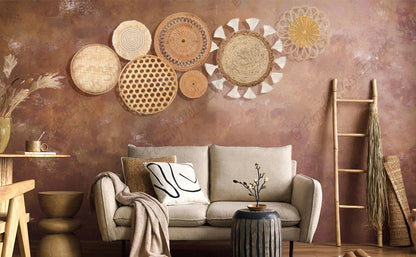 Boho Rattan Woven Wall Decor